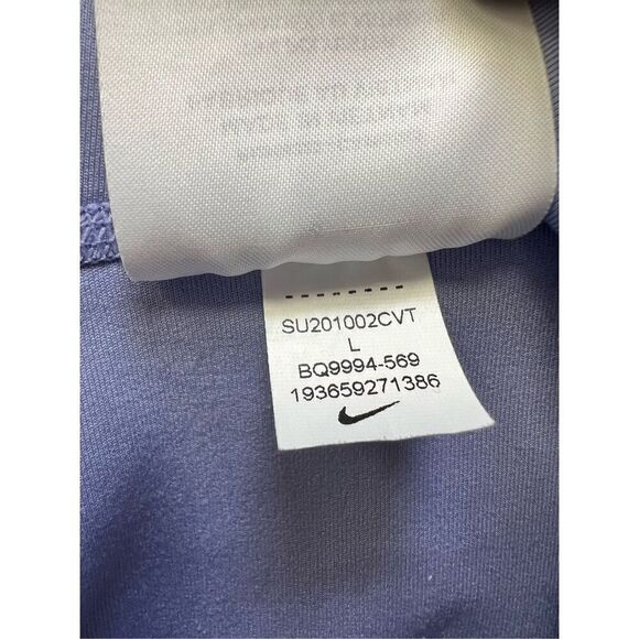 Nike Light Thistle Periwinkle Blue Purple One Luxe Mid Rise 7/8 Leggings Large - Picture 5 of 10